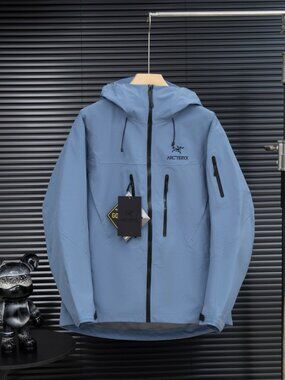 Men's Washed Blue XXL ARCTERYX  Waterproof Hard Shell Hooded Jackets